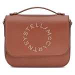 Stella Mccartney Logo Flap Bag Eco Embossed Grainy Alter