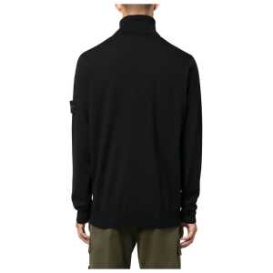 Stone Island Black Wool Men Sweater 2
