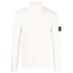 Stone Island White Wool Sweater 3