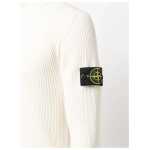 Stone Island White Wool Sweater 6