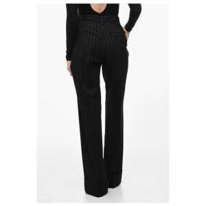 The Andamane Single Pleated Palazzo Pants With Lurex Pinstriped Motif 2