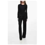 The Andamane Single Pleated Palazzo Pants With Lurex Pinstriped Motif 4