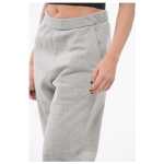 The Attico Fleeced Cotton Penny Sweatpants With Cuffs 3