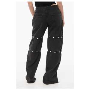 The Attico Modular Baggy Fit Denims With Snap Buttons 26cm 2