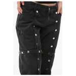 The Attico Modular Baggy Fit Denims With Snap Buttons 26cm 3