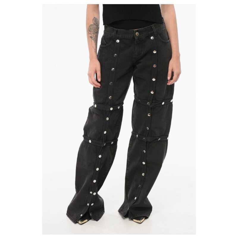 The Attico Modular Baggy Fit Denims with Snap Buttons 26cm, theFeinheit