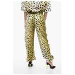 The Attico Satin Animalier Pants With Drawstring 2