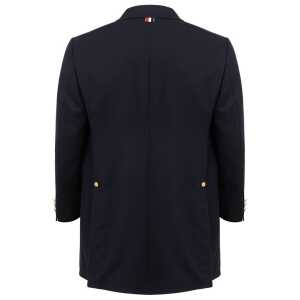 Thom Browne Elegant Wool Jacket In Signature Blue