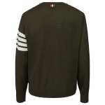 Thom Browne Green Wool Sweater