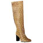 Tommy Hilfiger Beige Leather Womens High Boot