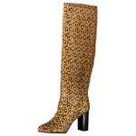 Tommy Hilfiger Beige Leather Womens High Boot 2