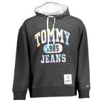 Tommy Hilfiger Black Cotton Mens Hoodie 2