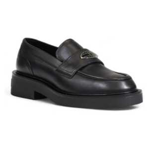 Tommy Hilfiger Black Leather Platform