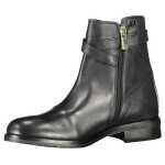 Tommy Hilfiger Black Leather Women Boot 2