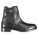 Tommy Hilfiger Black Leather Women Boot 3