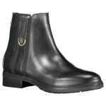 Tommy Hilfiger Black Leather Women Boot 5