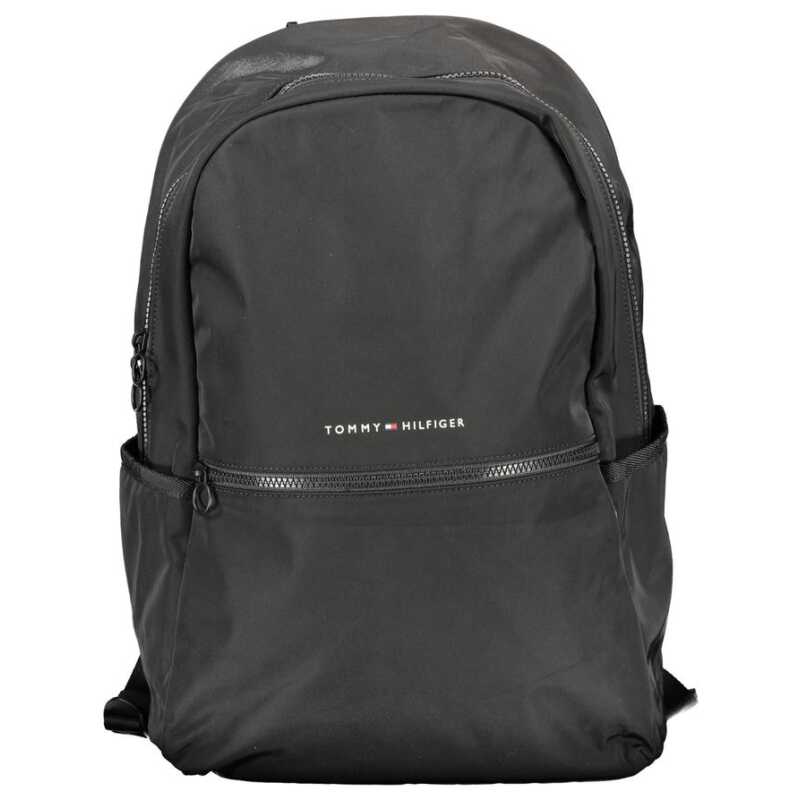 Tommy Hilfiger Black Polyester Backpack, theFeinheit