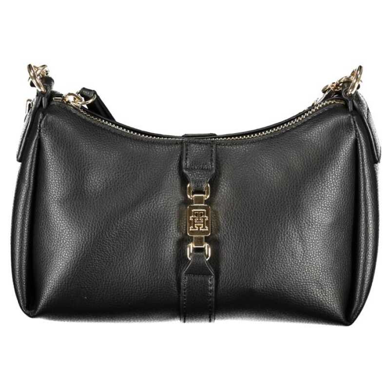 Tommy Hilfiger Black Polyester Handbag, theFeinheit