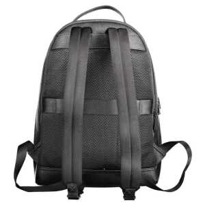 Tommy Hilfiger Black Polyethylene Men Backpack