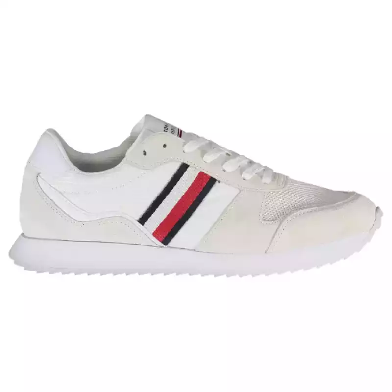Tommy Hilfiger Eco-Conscious White Sneakers With Logo Accent, theFeinheit