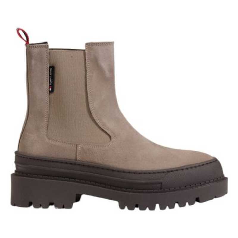Tommy Hilfiger Gray Suede Leather Ankle, theFeinheit