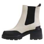 Tommy Hilfiger Jeans Beige Leather Ankle 2