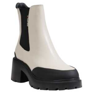 Tommy Hilfiger Jeans Beige Leather Ankle