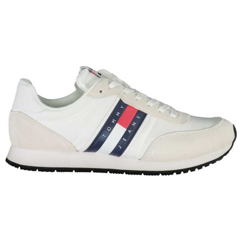 Tommy Hilfiger Sleek White Sneakers with Contrasting Details, theFeinheit