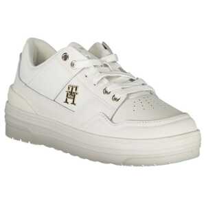 Tommy Hilfiger White Leather Women Sneaker 7