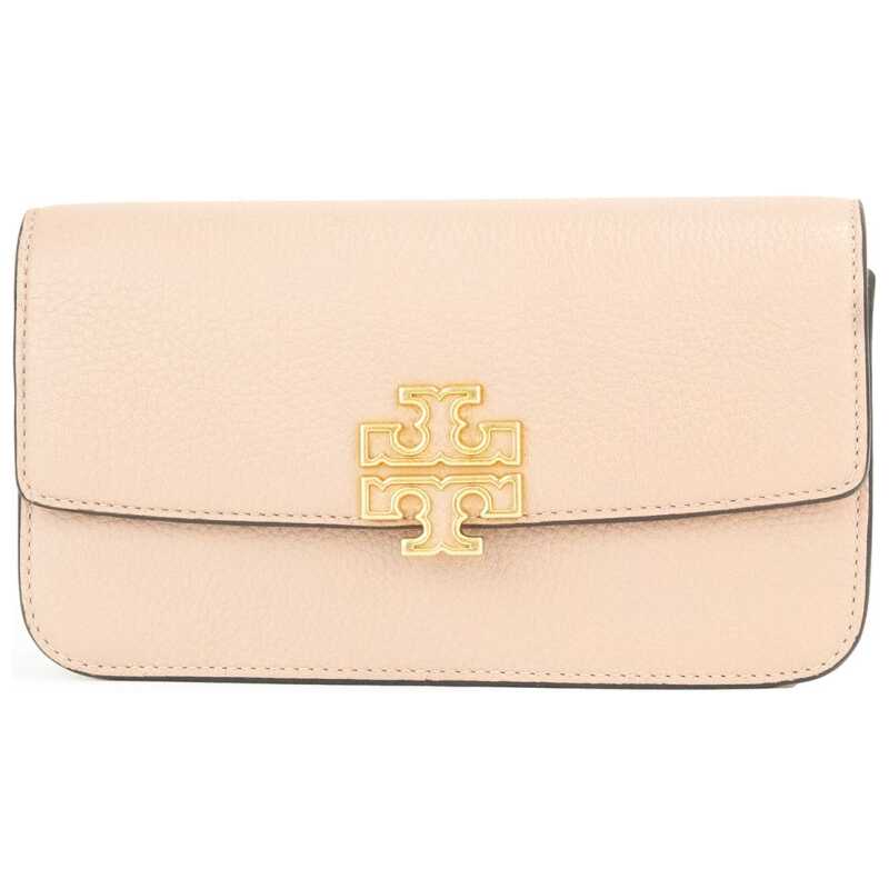 Tory Burch Britten Small Meadowsweet Leather Chain Wallet Crossbody Bag, theFeinheit