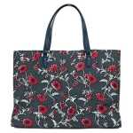 Tory Burch Medium Nylon Retro Batik Print Shoulder Tote Handbag