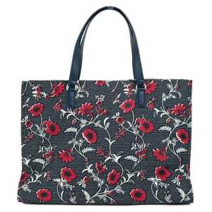 Tory Burch Medium Nylon Retro Batik Print Shoulder Tote Handbag