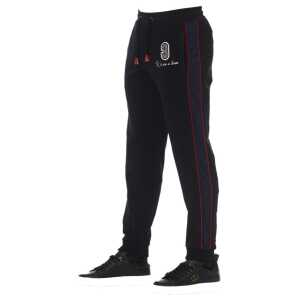 Trussardi Black Cotton Men Sport Pant