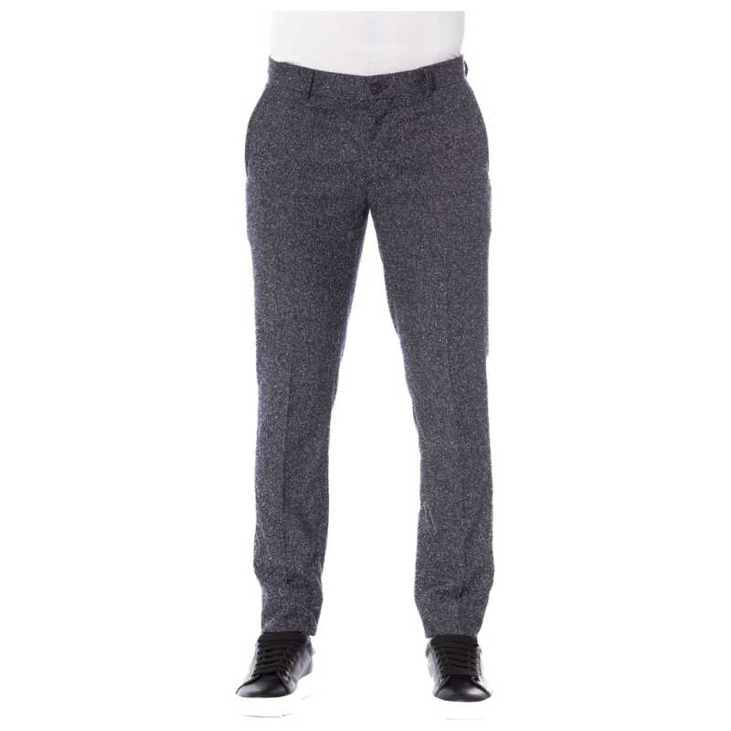 Trussardi Black Cotton Men Trousers, theFeinheit
