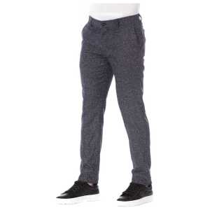 Trussardi Black Cotton Men Trousers