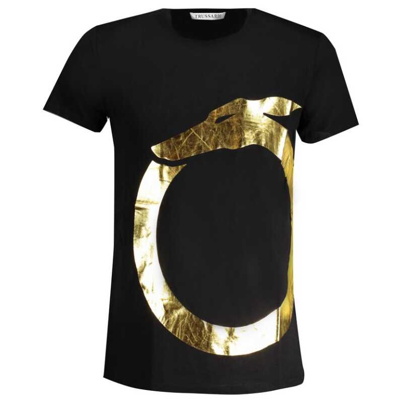 Trussardi Black Cotton T-Shirt, theFeinheit