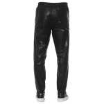 Trussardi Black Lamb Leather Men Trouser 2