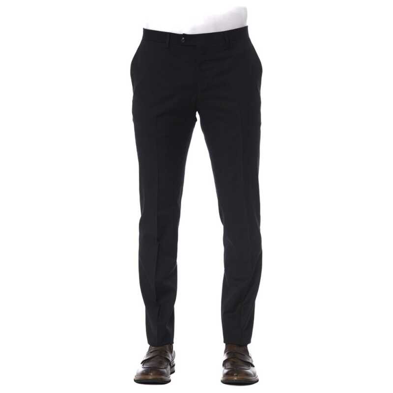 Trussardi Black Virgin Wool Men Trouser, theFeinheit