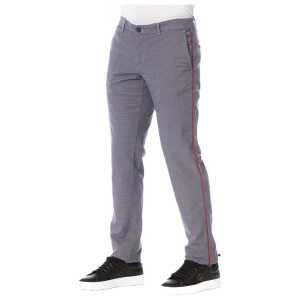 Trussardi Jeans Blue Cotton Men Trouser