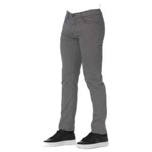 Trussardi Jeans Gray Cotton Men Pant