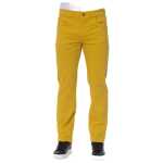 Trussardi Jeans Yellow Cotton Men Pants 3
