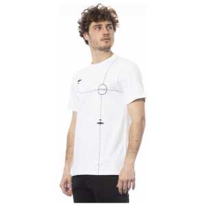 Trussardi White Cotton Men T Shirt