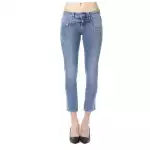 Ungaro Fever Light Blue Cotton Women Capri Jean 3