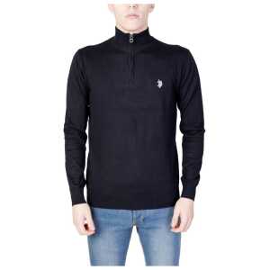 Us Polo Assn Black Cotton Sweater 10