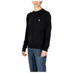 Us Polo Assn Black Cotton Sweater 2