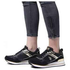 Us Polo Assn Black Polyester Sneaker 8