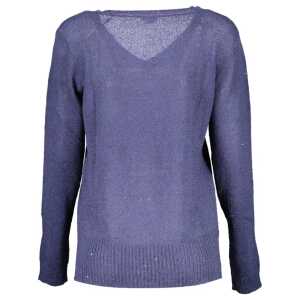 Us Polo Assn Blue Acrylic Women Sweater