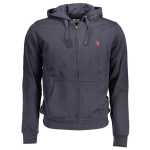 Us Polo Assn Blue Cotton Men Sweater