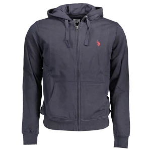 Us Polo Assn Blue Cotton Men Sweater
