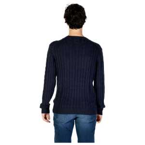 Us Polo Assn Blue Cotton Sweater